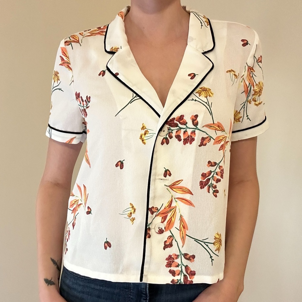 Floral Print Women's Top
